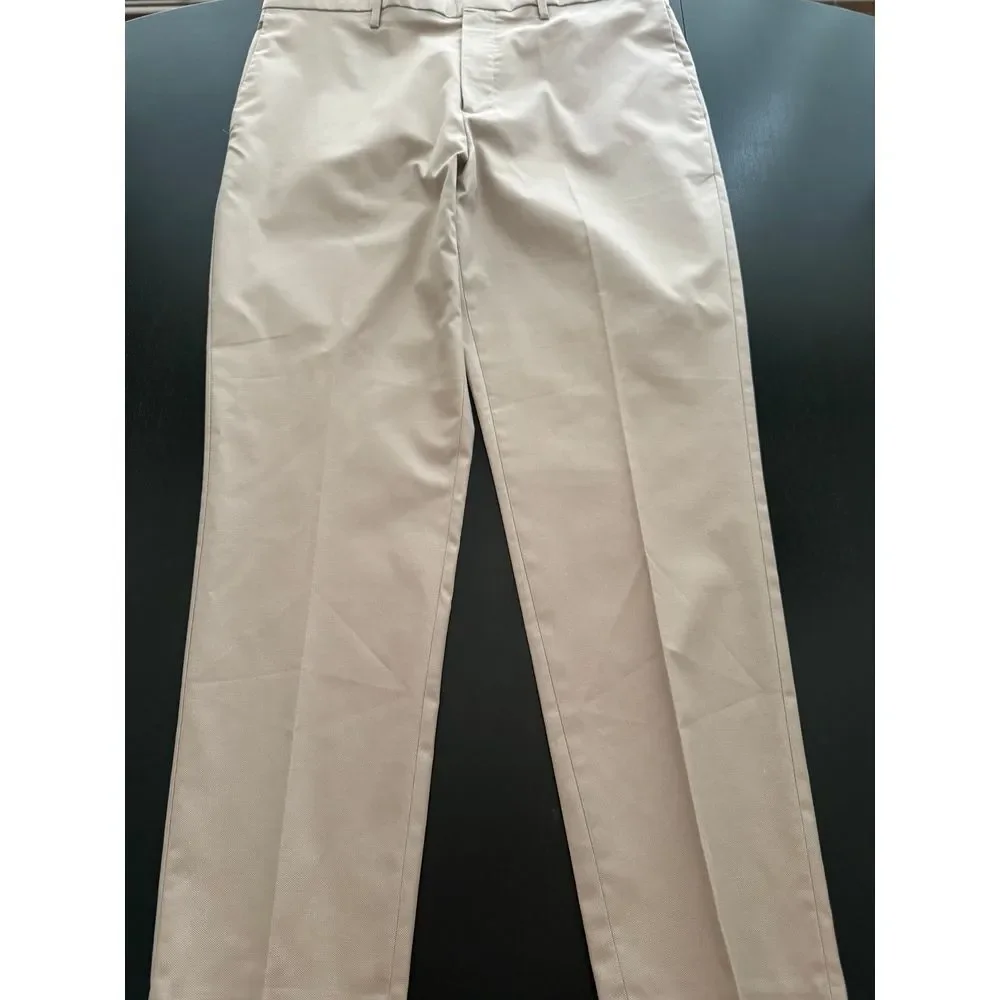 Banana Republic Chino Pant Men 36x31* Slim Traveler Caribbean Sand Khaki Trouser